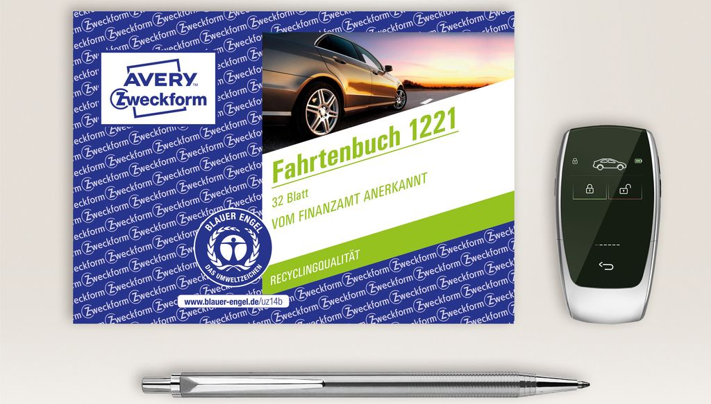 AVERY Zweckform 1221 Logbook For Cars (recognised By The Tax Office, A6