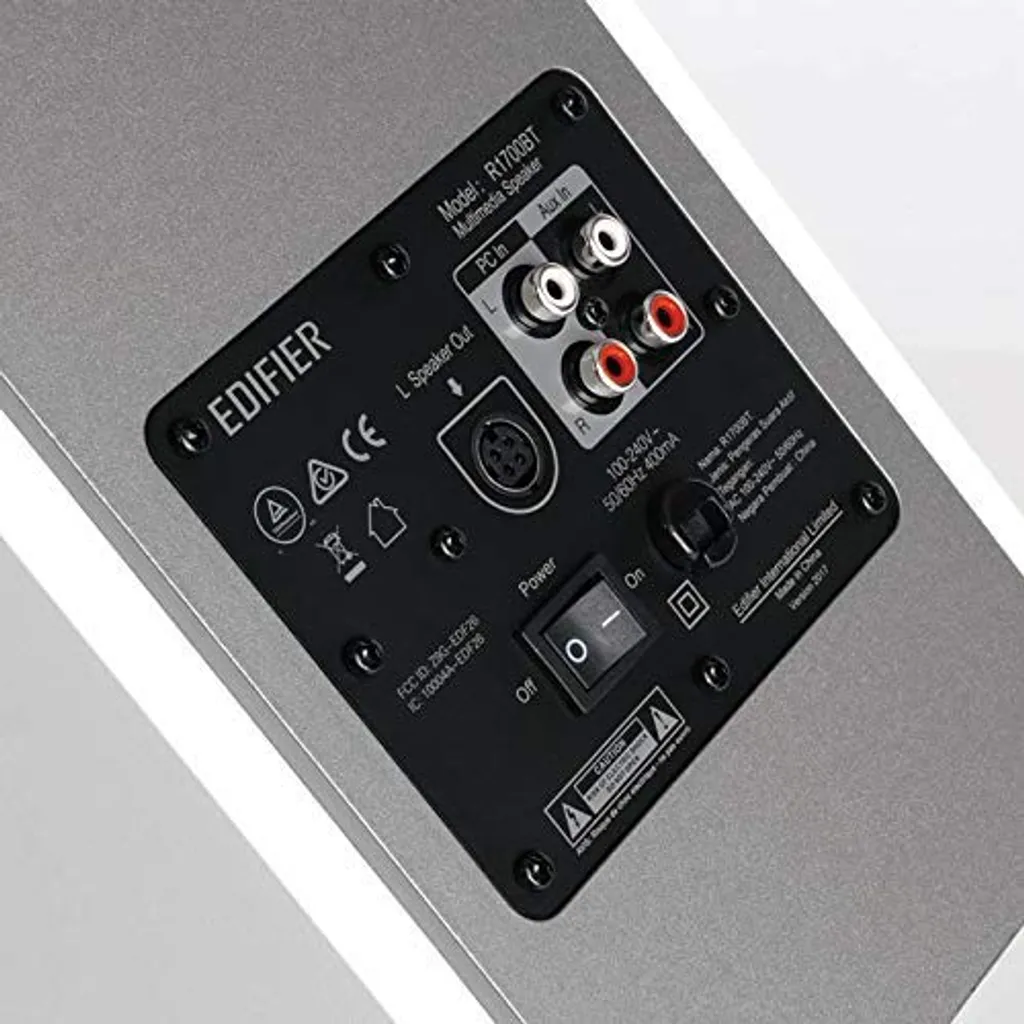 Edifier Studio R1700BT Enceintes 2.0 Bluetooth Blanc et Argent Design