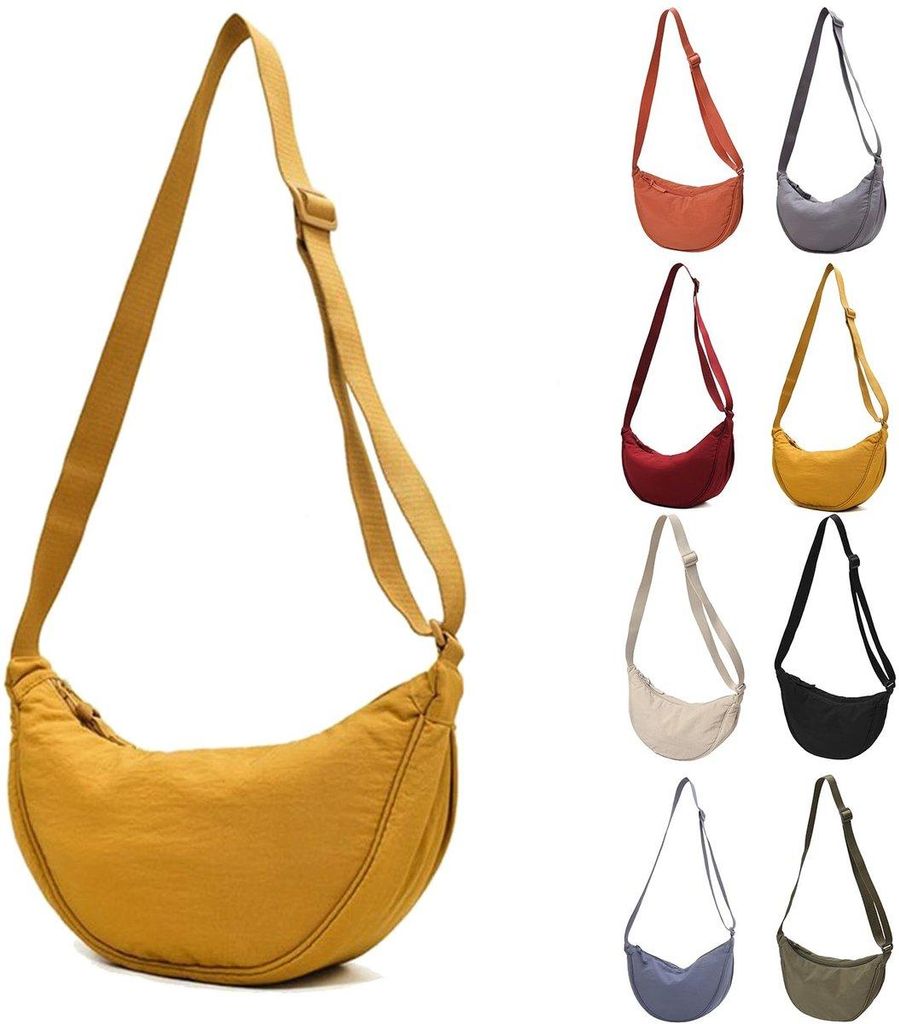 Minicee - Borsa a tracolla a forma di mezzaluna da donna, Immagine del prodotto 
