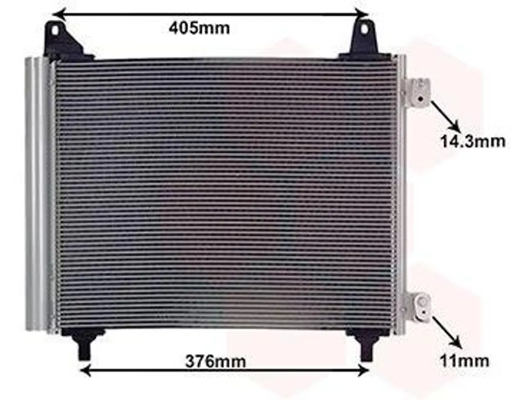 Radiateur de Climatisation pour Peugeot 208 II Berline - Van Wezel