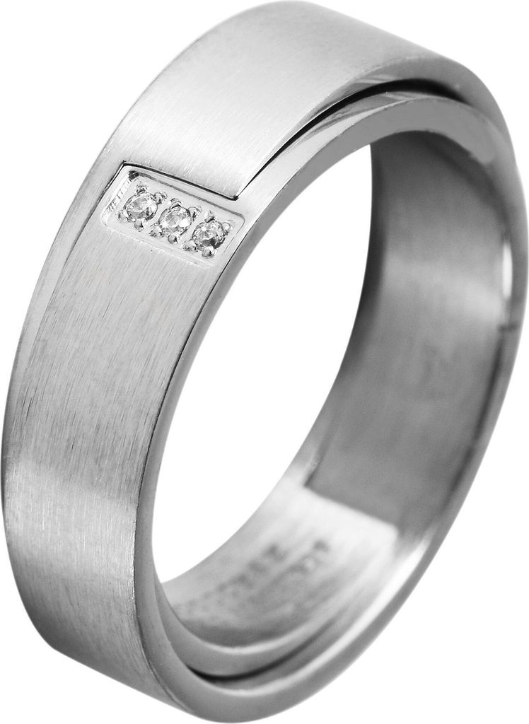 Akzent Partnerringe-Ring aus Edelstahl