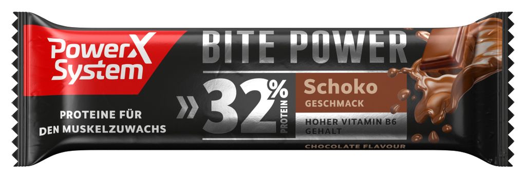 Power System | Bite Power | Schoko 32% Proteinriegel 1 Riegel 35 g