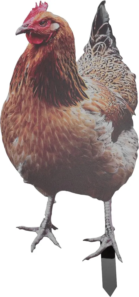 Inserto per galline 3D simulazione acrilica stabile riflettente tasselli decorativi per giardino KLU090B