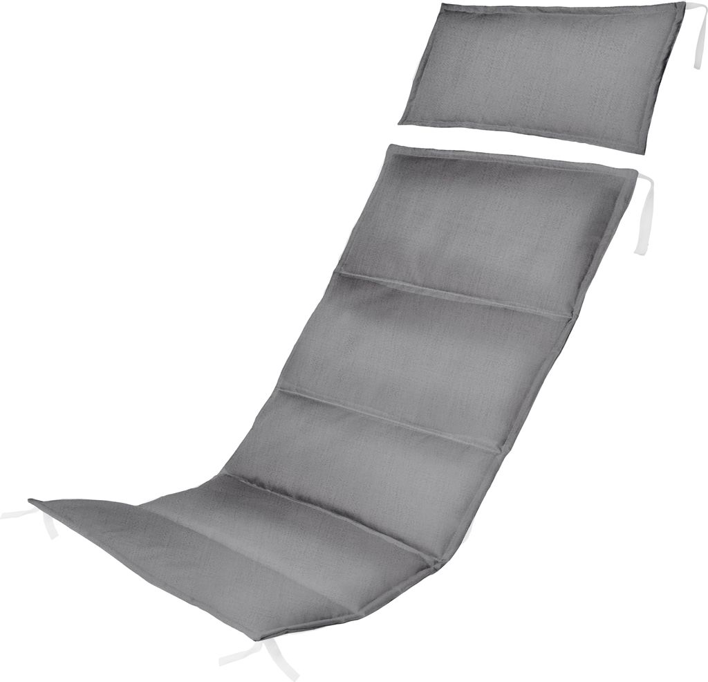 Flachs Farbe Holz-Liegestuhl Auflage für Klappbar Klappliegestuhl Wasserabweisende Polster Hochwertiges Polyester Kissen mit Watte in der Farbe Fl...