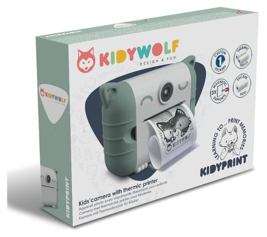 Kidywolf KIDYPRINT Fotocamera per stampa termica verde Immagine del prodotto 
