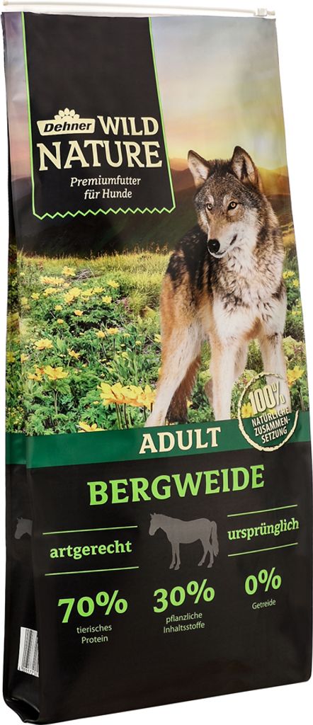 Dehner Wild Nature Hundefutter Bergweide, Trockenfutter Produktbild 