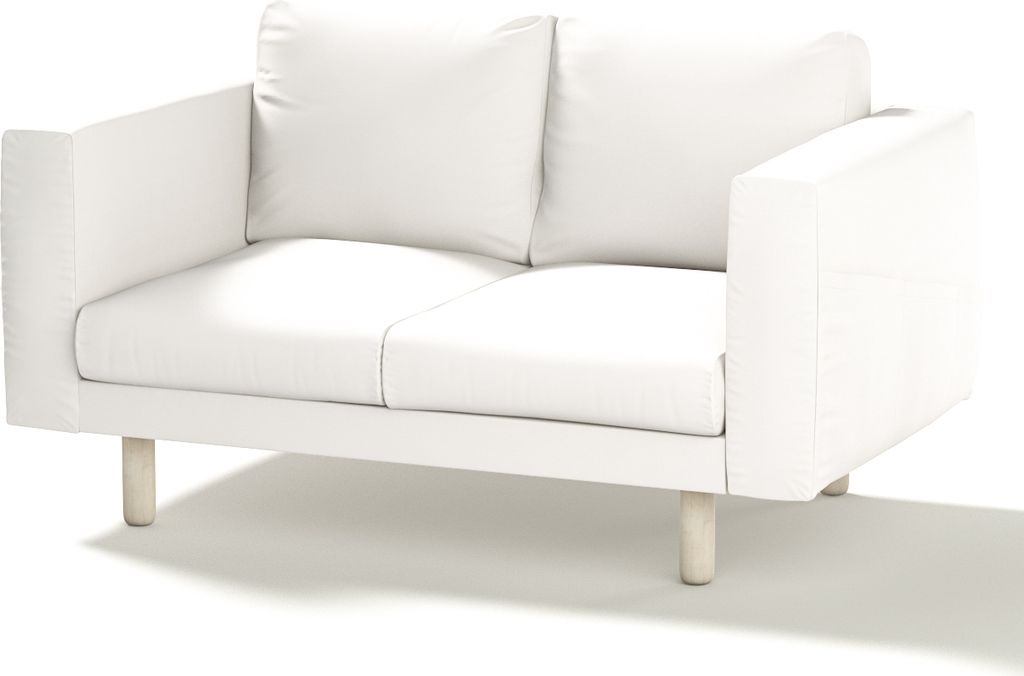 Dekoria Bezug für Norsborg 2-Sitzer Sofa, weiss, Norsborg 2-Sitzer Sofabezug
