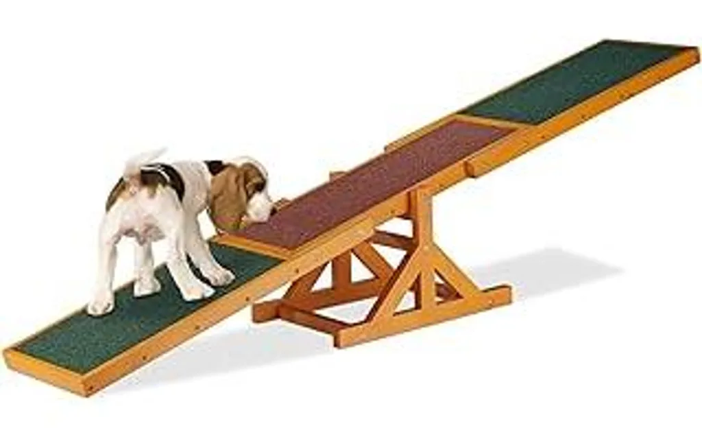 Dog Wippe, addestramento, cani grandi e piccoli, addestramento cani, altalena per cani, 54 x 180 x 30 cm, colorata