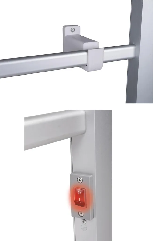 Sèche-Serviettes Électrique Mural Dirt Devil en Aluminium pour Douche - 9