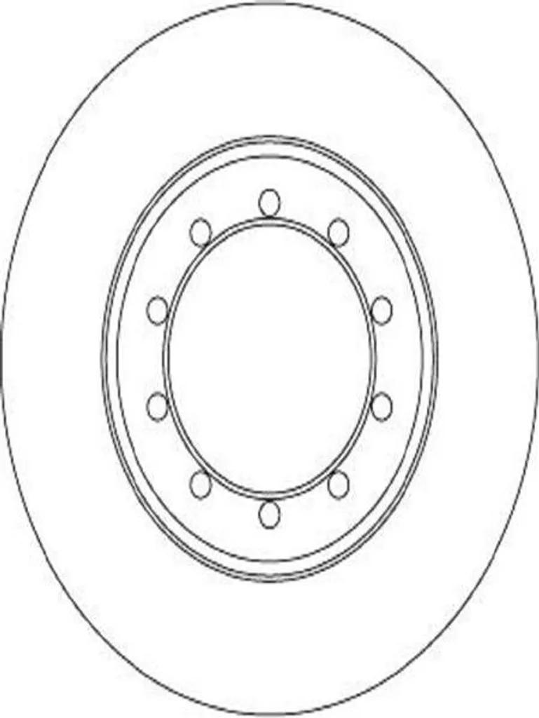 2x Disques de frein TRW DF6711 pour FORD TRANSIT MK7 Fourgon et Bus 43.9mm