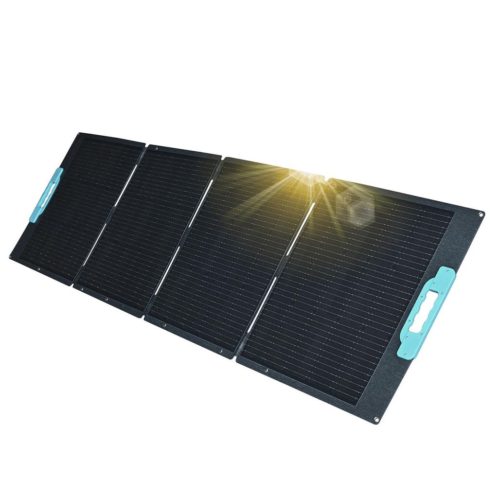 enjoy solar Solarmodul Faltbares Solarpanel Helios Serie Solartasche 200W 12V, 182mm Solarzellen, Neue Version, 0% MwSt.