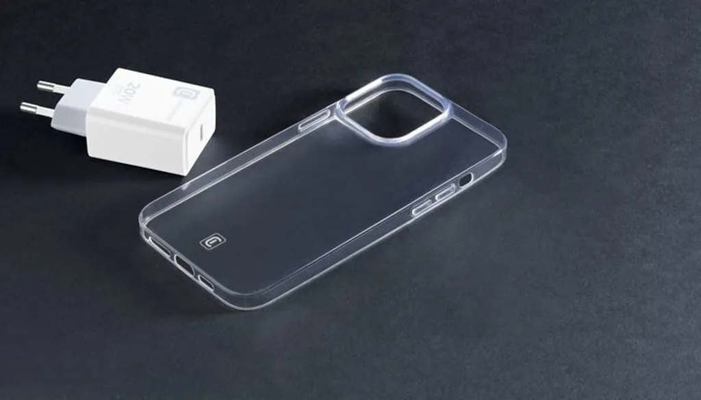 Pack Accessoires iPhone 14 CellularLine Coque Transparente et Chargeur - 4