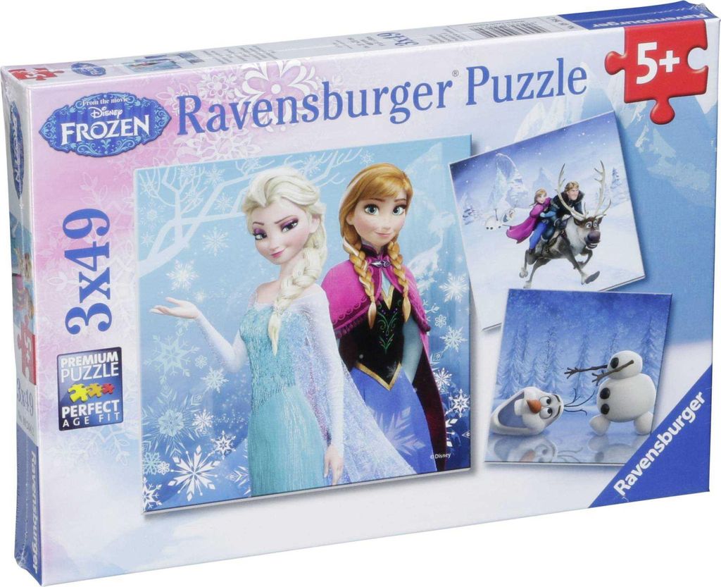 3 x 49 pièces Ravensburger Kinder Puzzle Disney Frozen Image du produit 