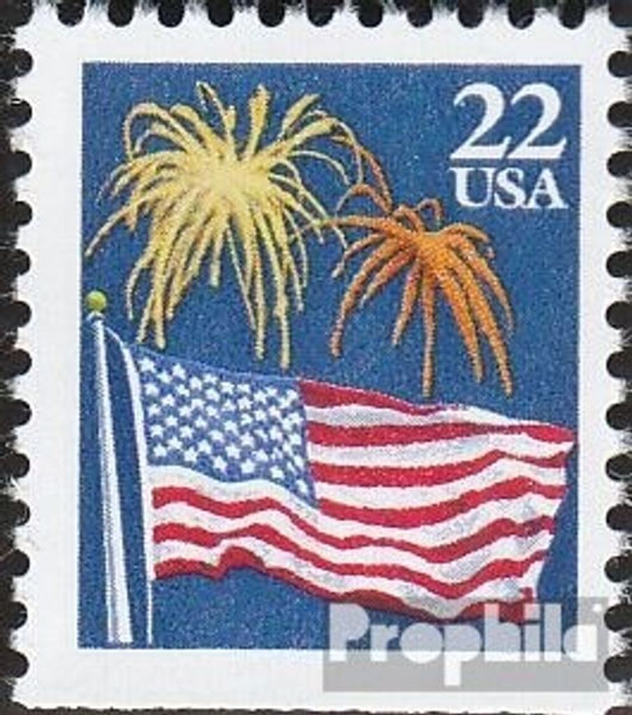 Briefmarken USA 1987 Mi 1882Du (kompl.Ausg.) postfrisch Flagge und Feuerwerk