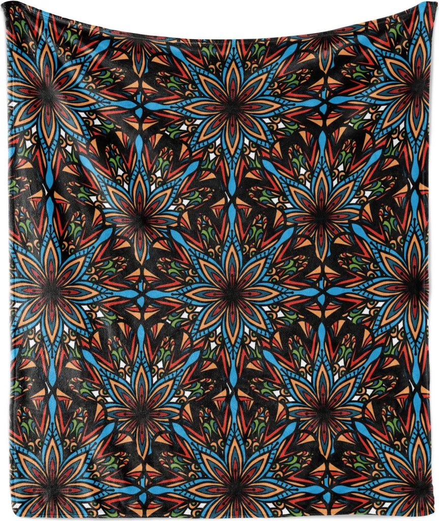 Plaid Astratto Anni '70 ABAKUHAUS 175x230 cm | Flanella Grigia