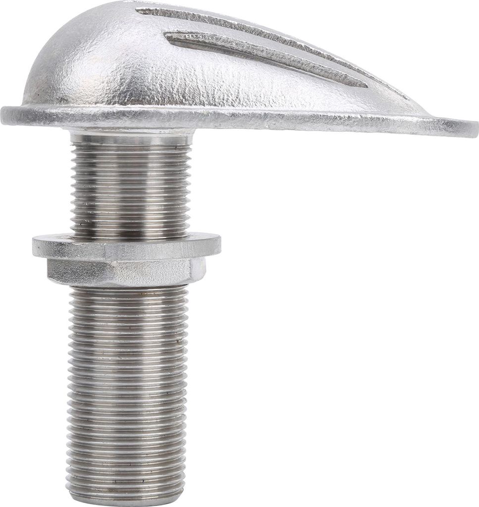 MJS023 Edelstahl 316 Meeresboot-Ansaugfieber Thruhull Water Pickup Filter Scoop (MJS023-1 2 POUCES)