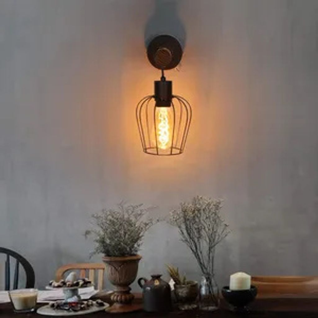 ZMH Wandleuchte Retro Holz Innen Wandlampe 1 Flammig Retro Produktbild 8