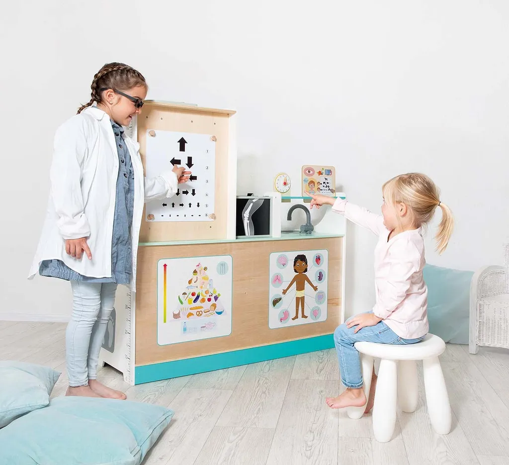 Jeu d'imitation cabinet médical Beleduc en bois avec accessoires - 15