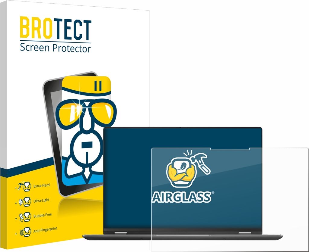 BROTECT Schutzglas für ASUS Vivobook S 16 Flip TP3607SA-RJ022W Schutzfolie Panzer Folie Glas Display Schutz klar