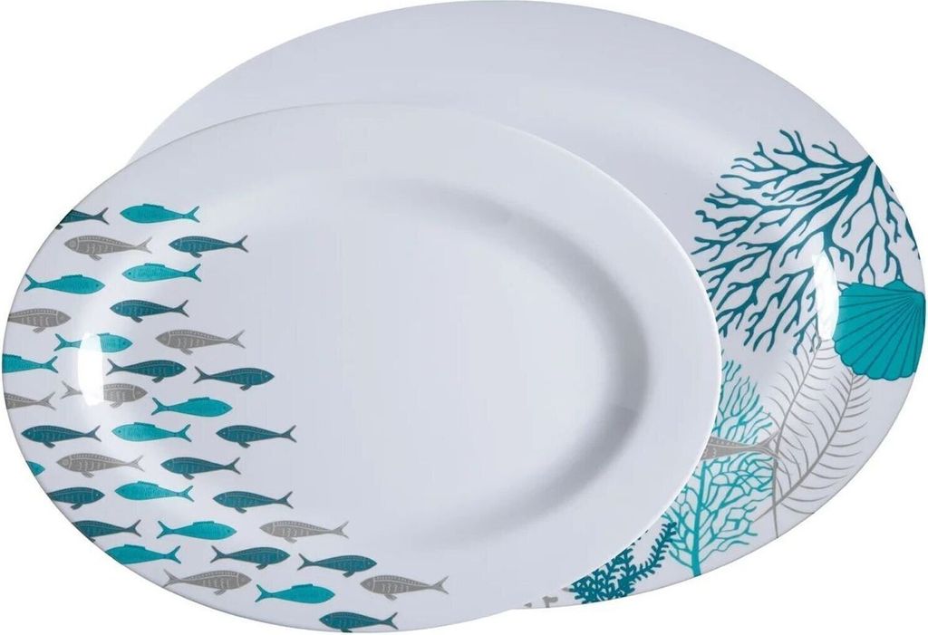 Marine Business Coastal Serving Platters 2 Teller