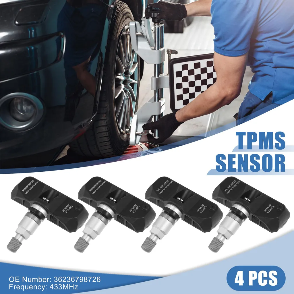 Capteur de pression TPMS 36236798726 pour BMW 328i 528i 535i - 4 pièces
