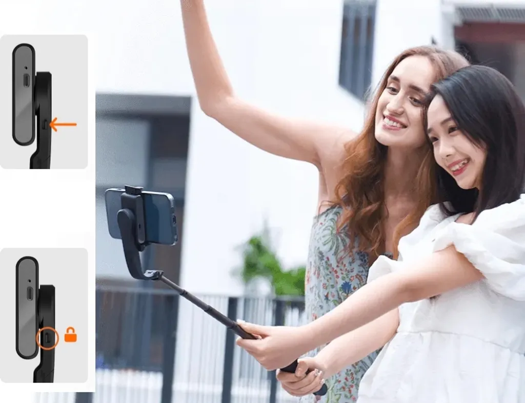 Hohem iSteady Q Nero: Stabilizzatore Smartphone 4-in-1 e Gimbal Desktop - 17
