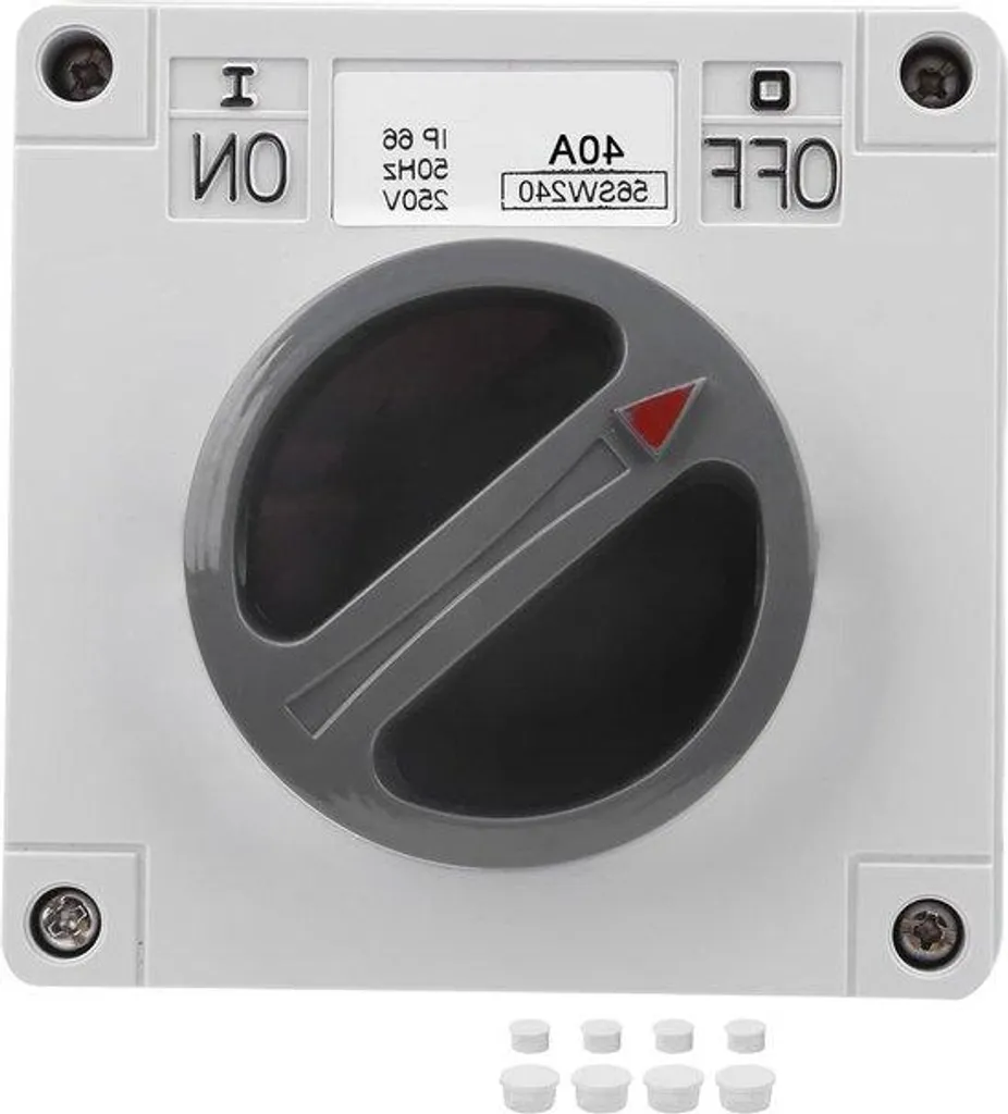 Commutateur rotatif 2P40A étanche avec boîtier de protection extérieur