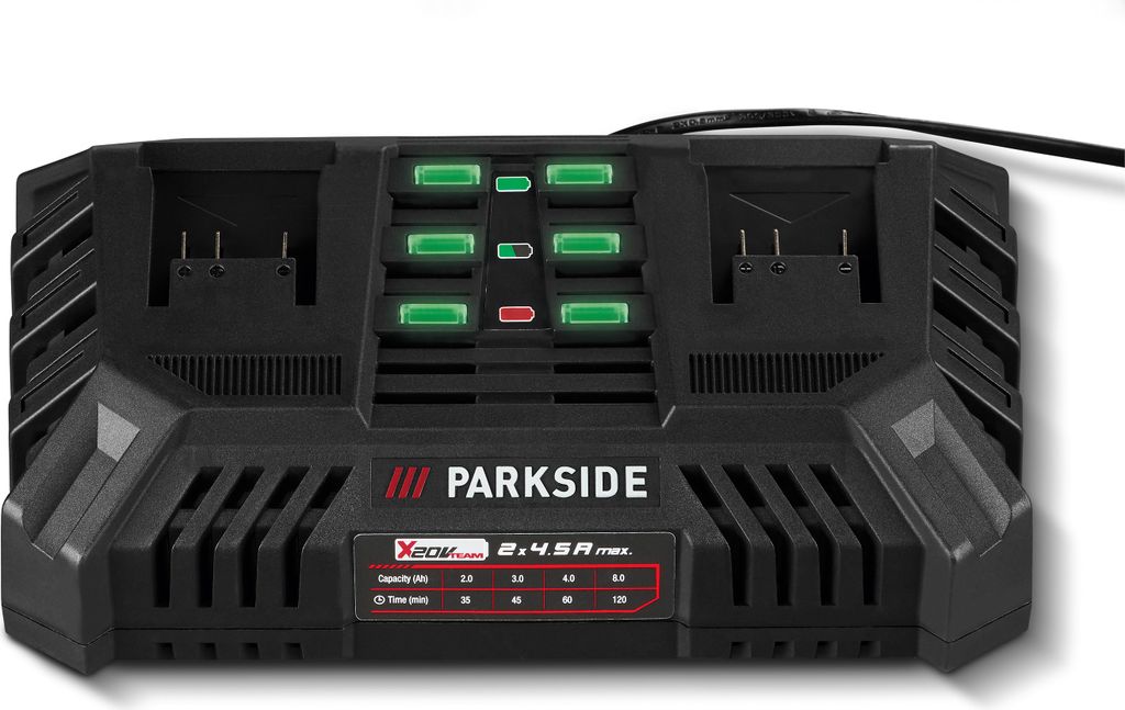 PARKSIDE® 20 V Akku-Doppelladegerät »PDSLG 20 B1«, 2 x 4,5 Produktbild 