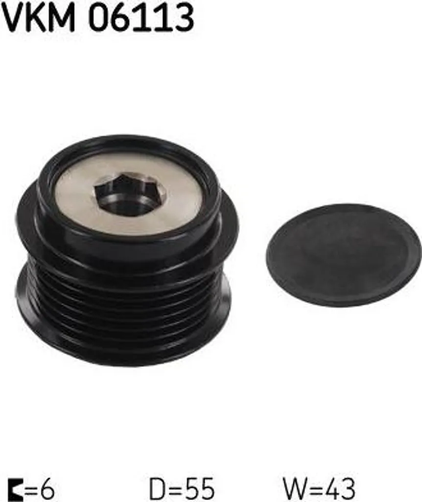 Roue libre alternateur SKF VKM 06113 pour Toyota Avensis et Auris