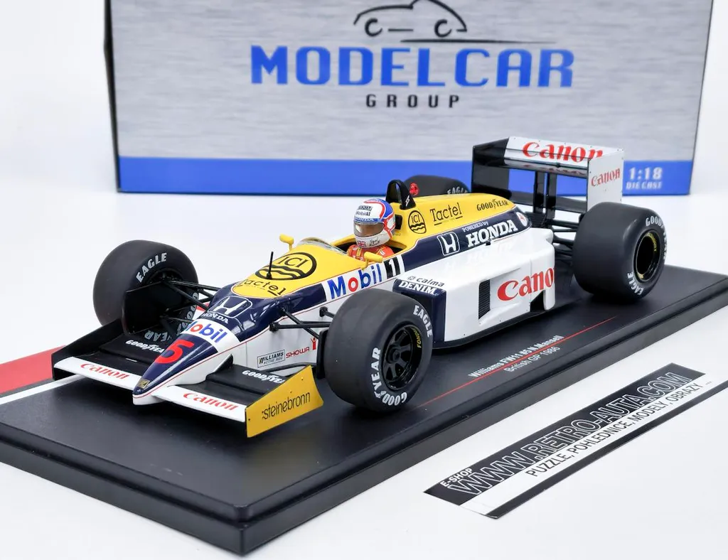 Williams Honda FW11 MCG 18627F Mansell GP Grande-Bretagne 1986 1:18