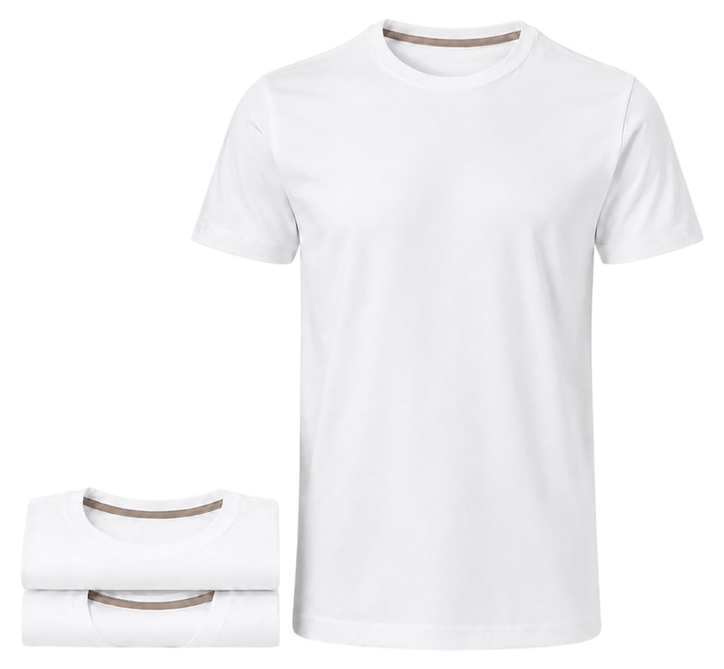 Mivaro Herren T Shirt 3er Pack Basic Rundhals aus 100% Produktbild 