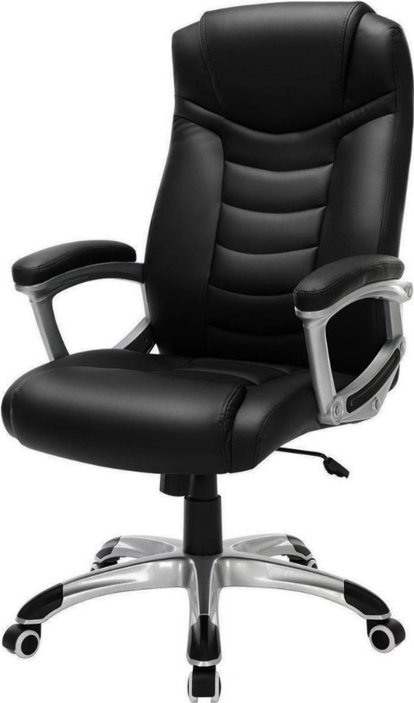 r Design-Manager-Bürostuhl - Kunstleder - strapazierfähig - schwarz