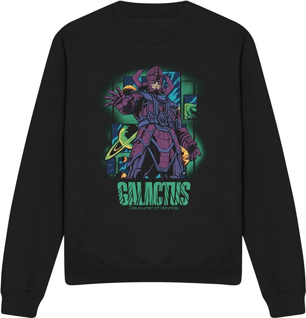 Fantastic Four - "Devourer Of Worlds" Sweatshirt für Herren/Damen Uni TV23577 (M) (Schwarz)
