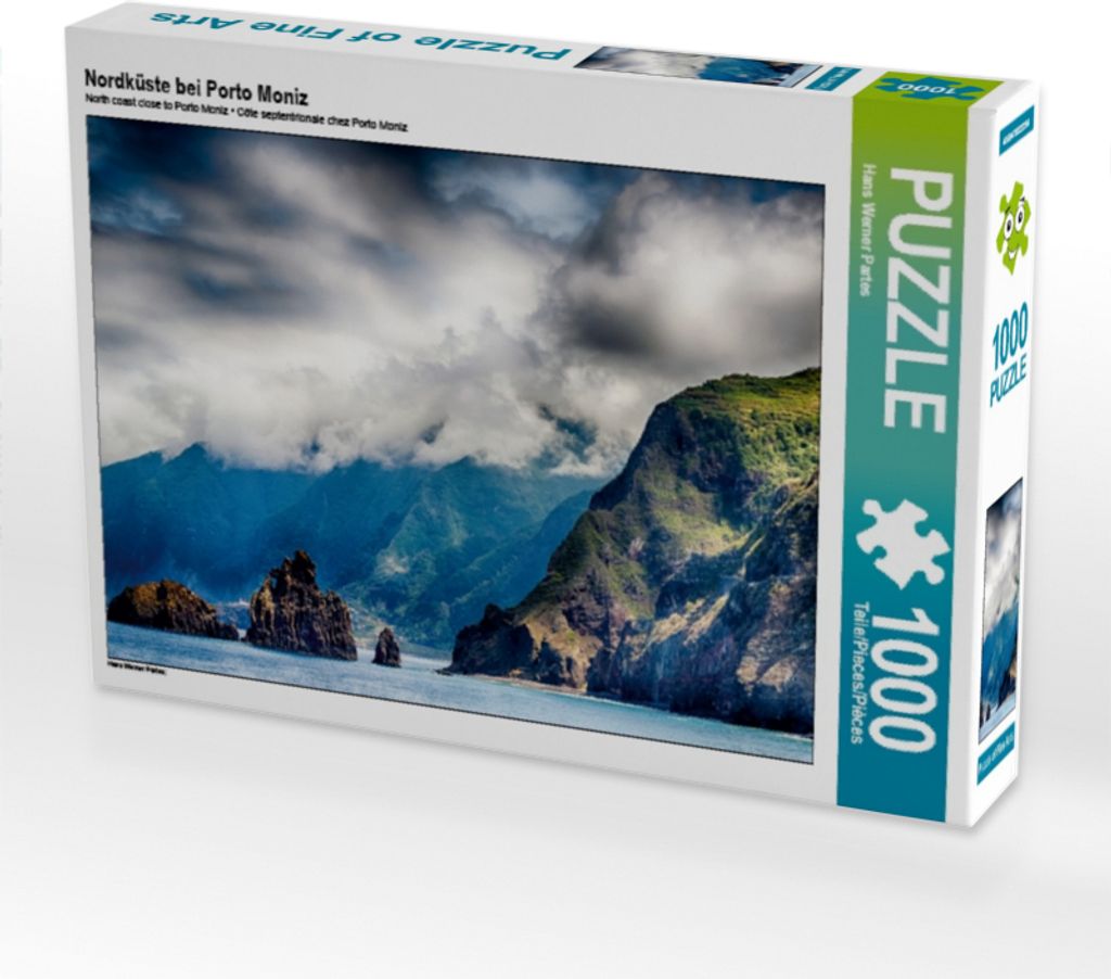 Calvendo Nordküste bei Porto Moniz 1000 Teile Puzzle quer 640x480mm, Werner Partes Hans; 7413076