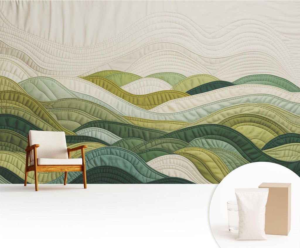 Fototapete - 416x254 cm - Tapete - Wandtapete - Wandbilder - Dekofolie - Tapete Folie - Wand - Dekoration - Wohnzimmer - Fabric Hills