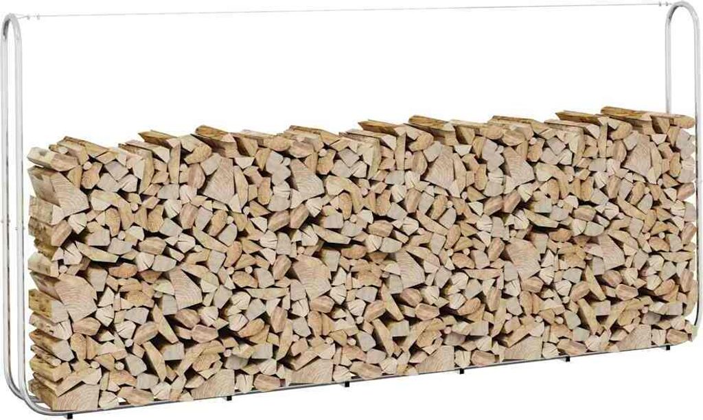 Möbel Kaminholzregal 300x25x150 cm Stahl verzinkt - Kaminholzregale 4100707