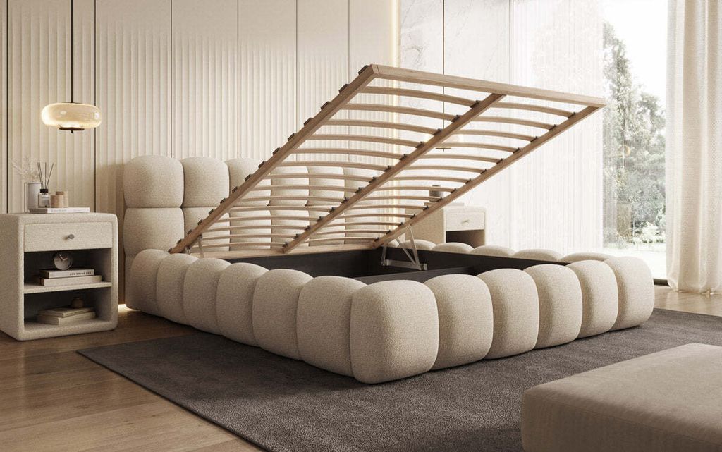 Designer Polsterbett Boston Bouclé mit | Kaufland.de