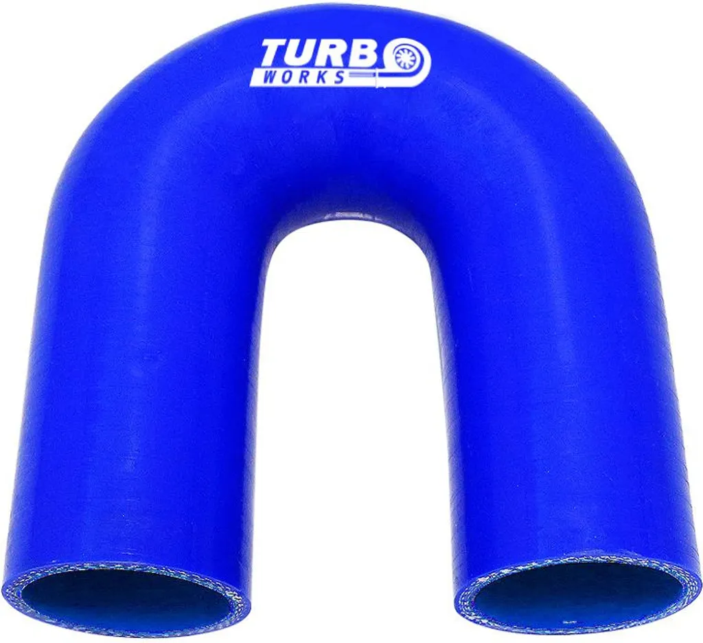 Raccord Silicone Coude 180 Degrés 51mm Bleu pour Circuit d'Admission