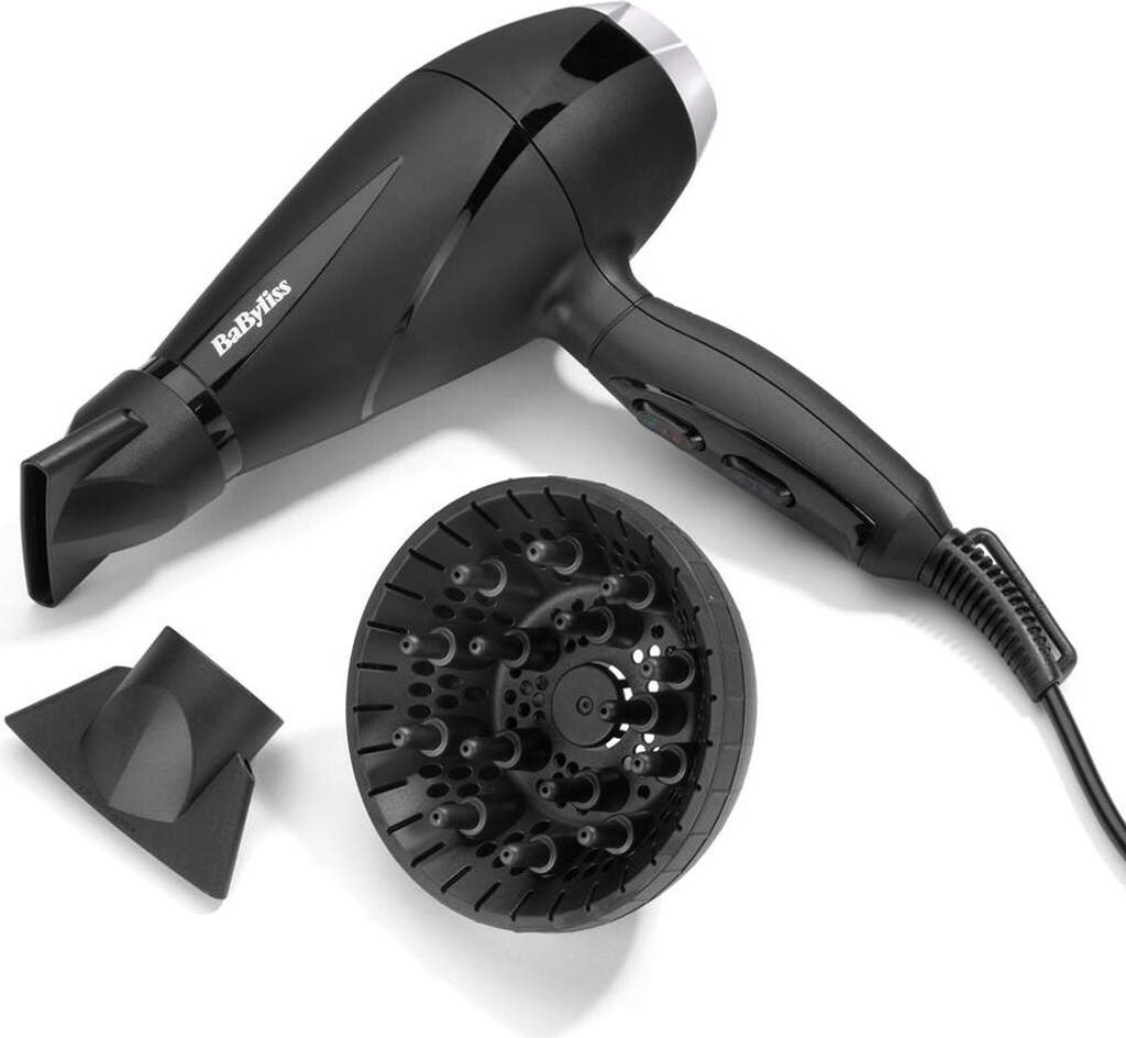 BaByliss 6710DE, AC, 29,16 m/s, Schwarz, 2,8 m, Italien, Produktbild 
