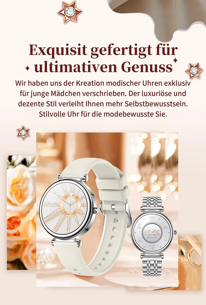 Raggiungi i tuoi Obiettivi: Smartwatch Donna 2026 Fitness Argento - 3