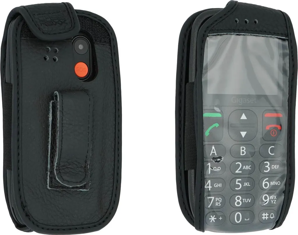 Custodia Gigaset GL390 Pelle con Clip: Massima Protezione Cintura