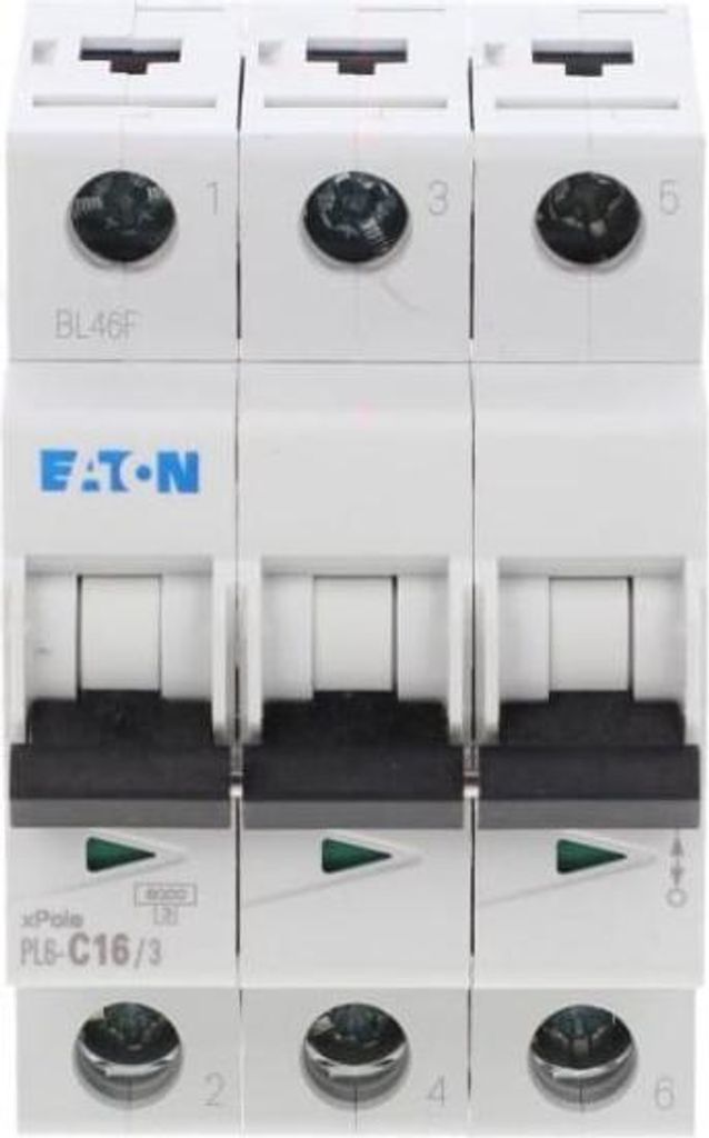 Disjoncteur de protection de ligne 3P C 16A 6kA AC Image du produit 