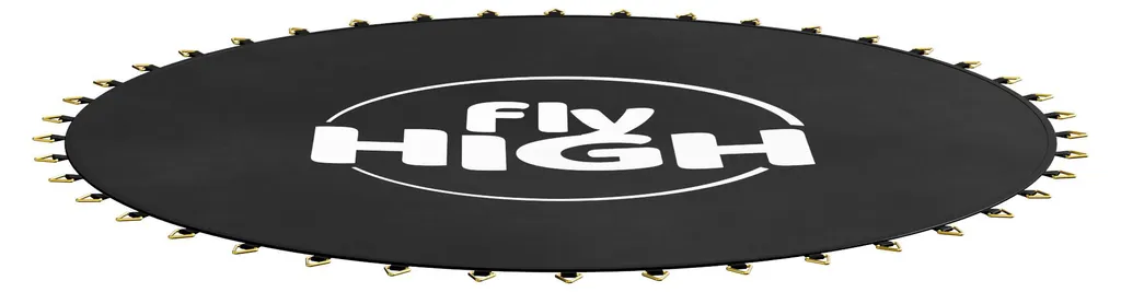 Tapis de trampoline 250cm Jumpoo en polypropylène anti-UV avec mesh noir