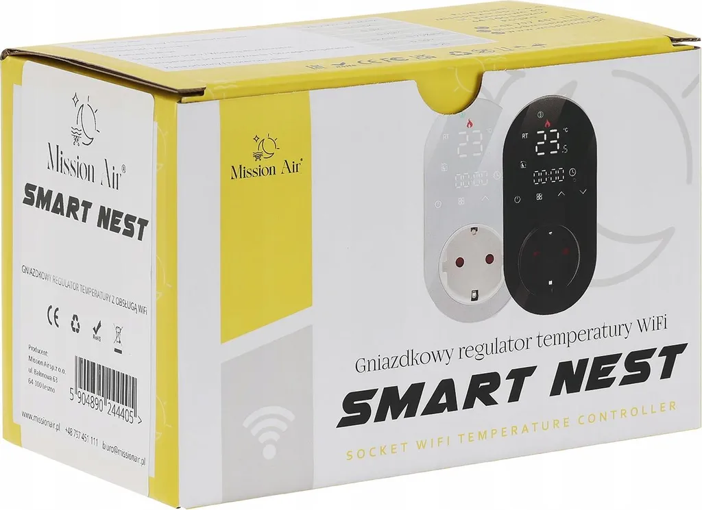 Régulateur de température programmable SMART NEST BLACK écran digital - 9