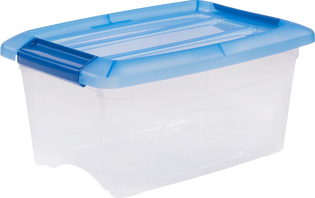 IRIS OHYAMA Clear Box NTB-5 6er Set, transparent-blau 6291