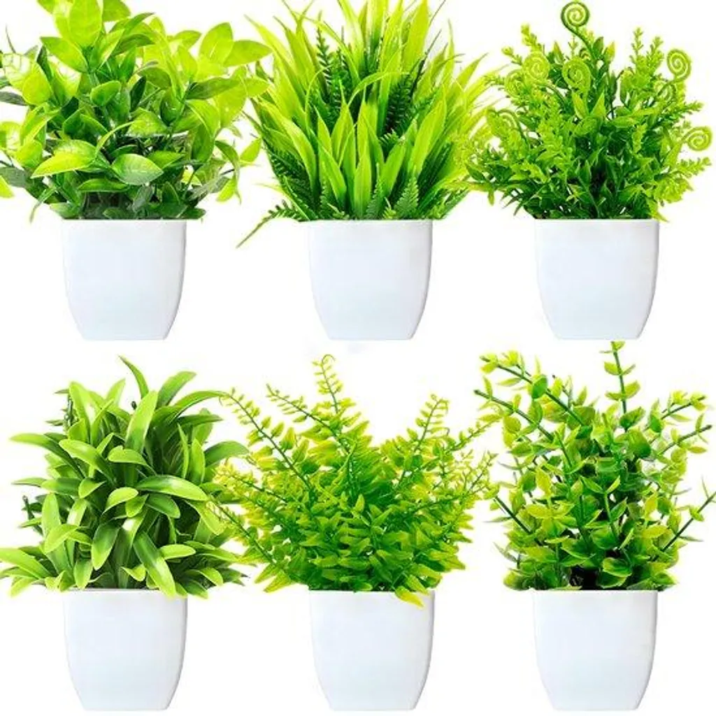 Fausse plante salle de bain et cuisine petites plantes déco