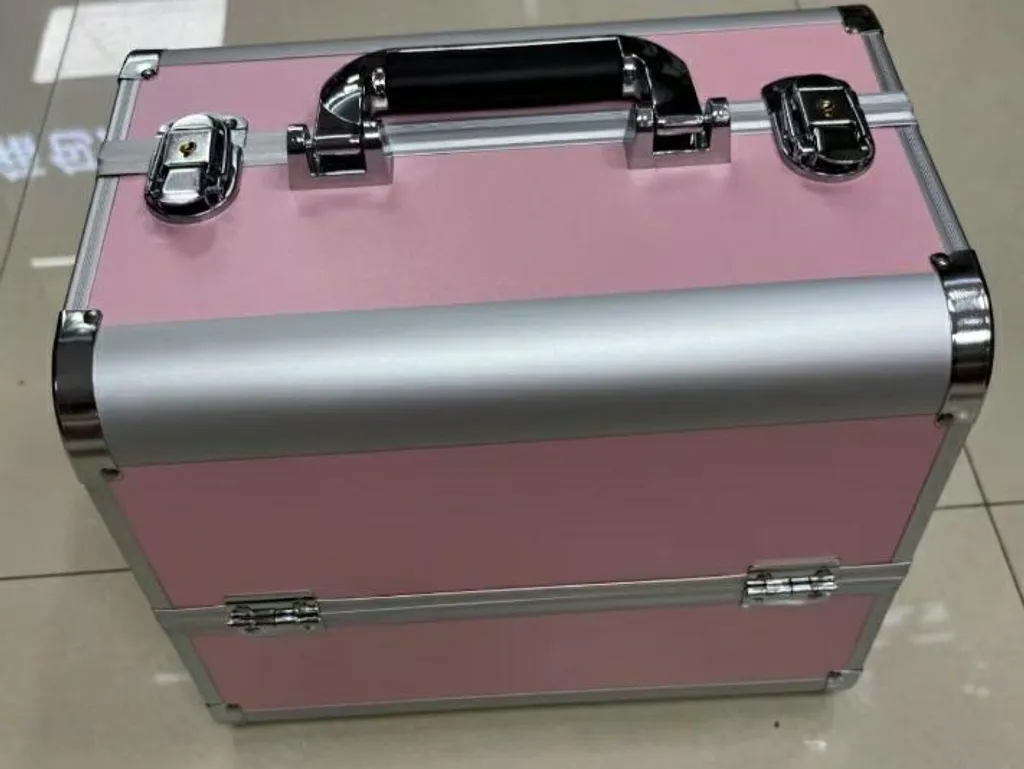 Placard à Cosmétiques Silver Pink Ca34C - Grand Volume 35x25x31 Argenté