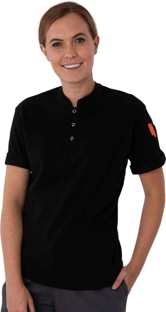 Le Chef - Kochschürze Jerseyware für Herren/Damen Unisex PC6622 (S) (Schwarz)