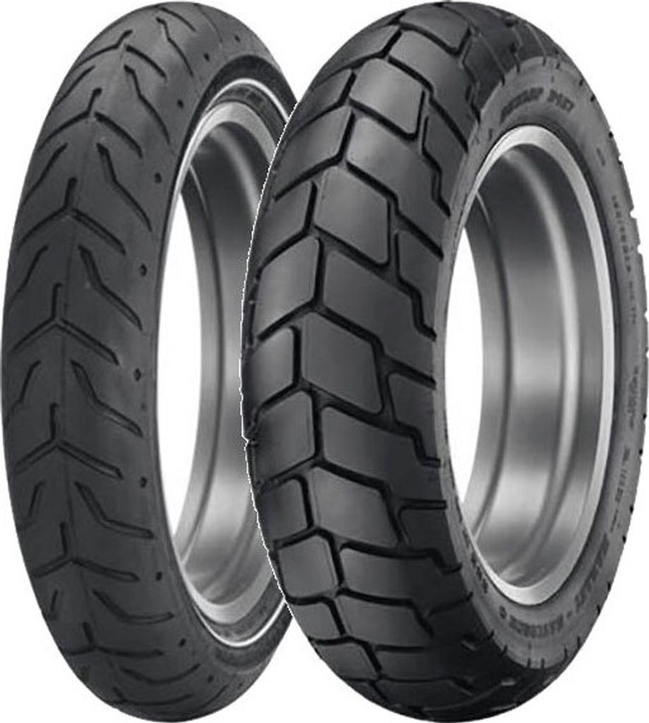 Paar Motorradreifen Dunlop 130/70-18 63H D408 H.d. + 180/70-16 77H D427 H.d.