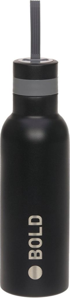 LÄSSIG Schulflasche Edelstahl Bold schwarz